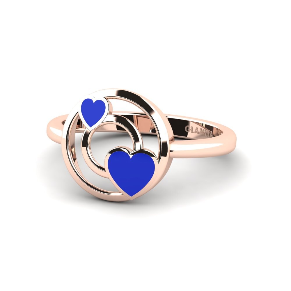 Rotgold 375 Ring Duad