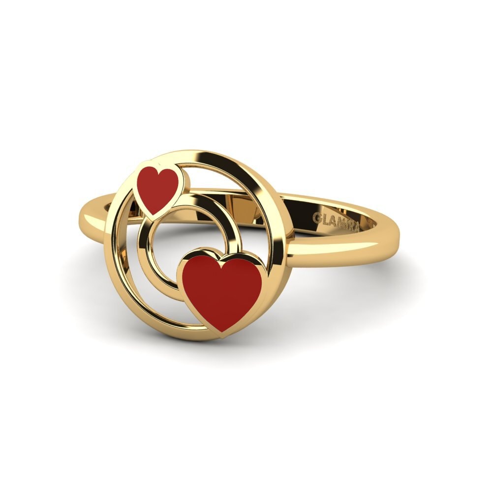 Gelbgold 375 Ring Duad