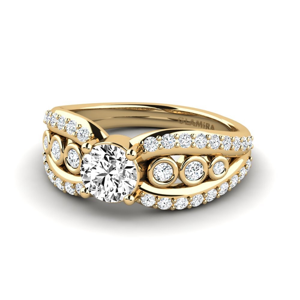 Moissanite Anel Feminino Ducchn