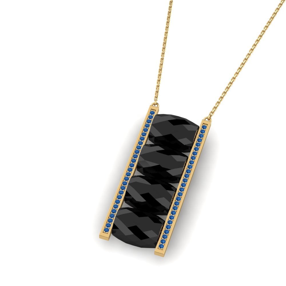 Circonita Azul Oscuro Collar de Mujer Dudding