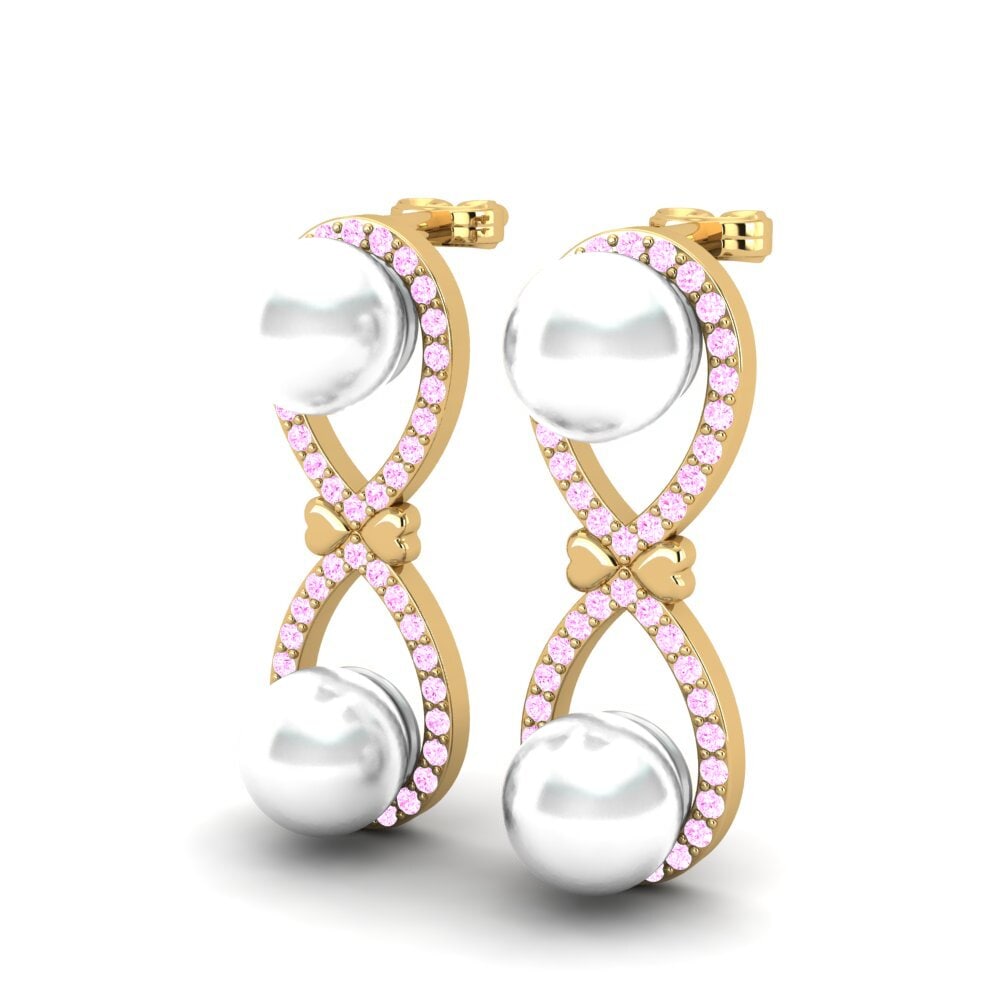 Pink Sapphire Women's Earring Dugald