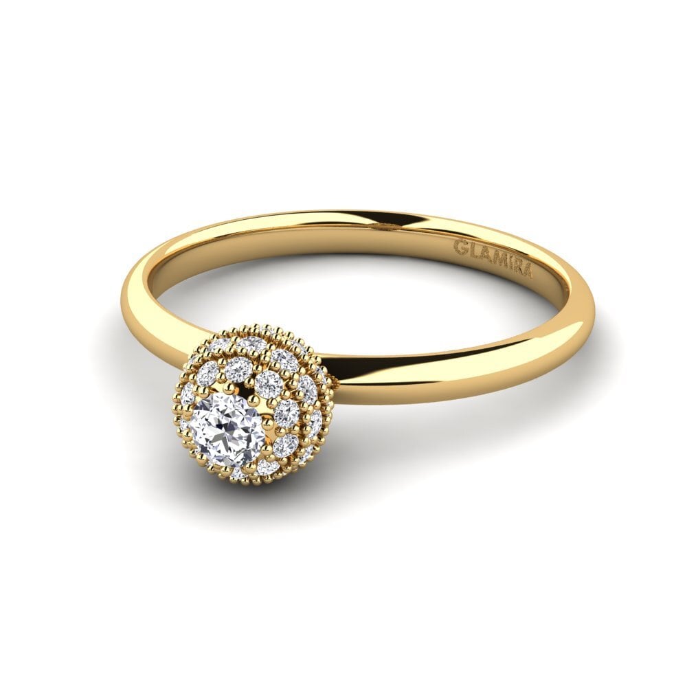 14ct Yellow Gold Lab Grown Diamond Women's Ring Dulles