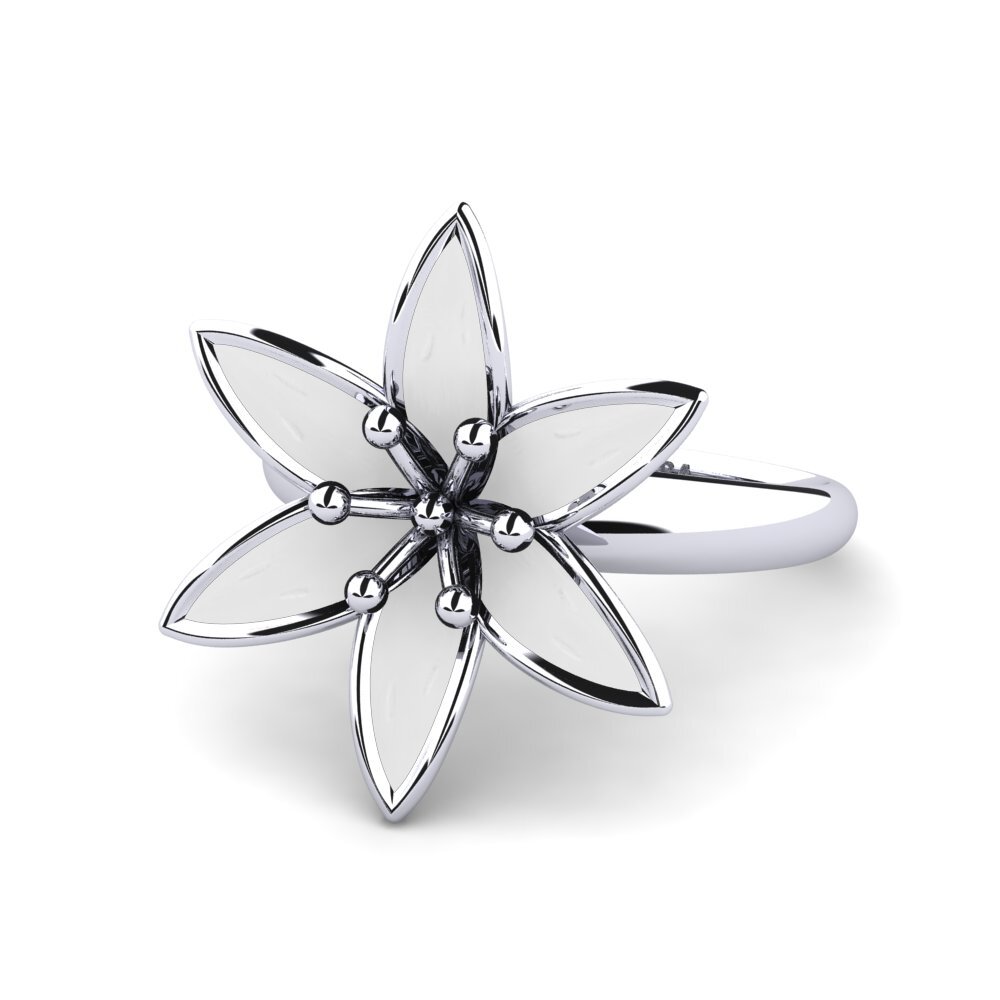 9ct White Gold Ring Duly