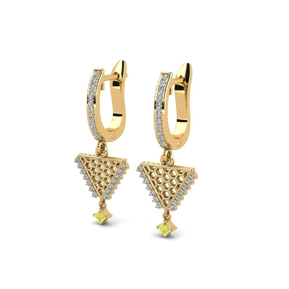 Princess Yellow Diamond Women's Earring Dumuzid