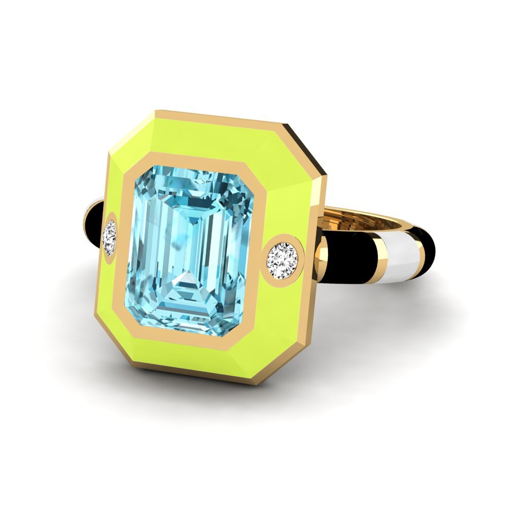 Blauer Zirkon Ring Dusj
