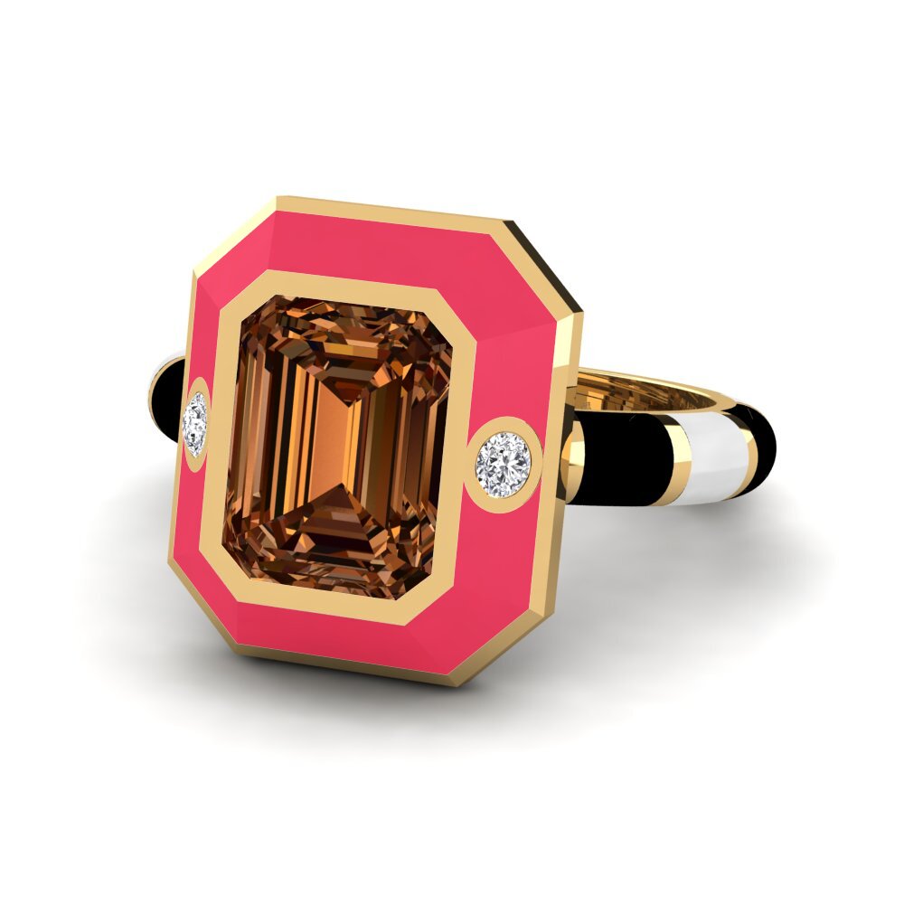 Brauner Diamant Ring Dusj