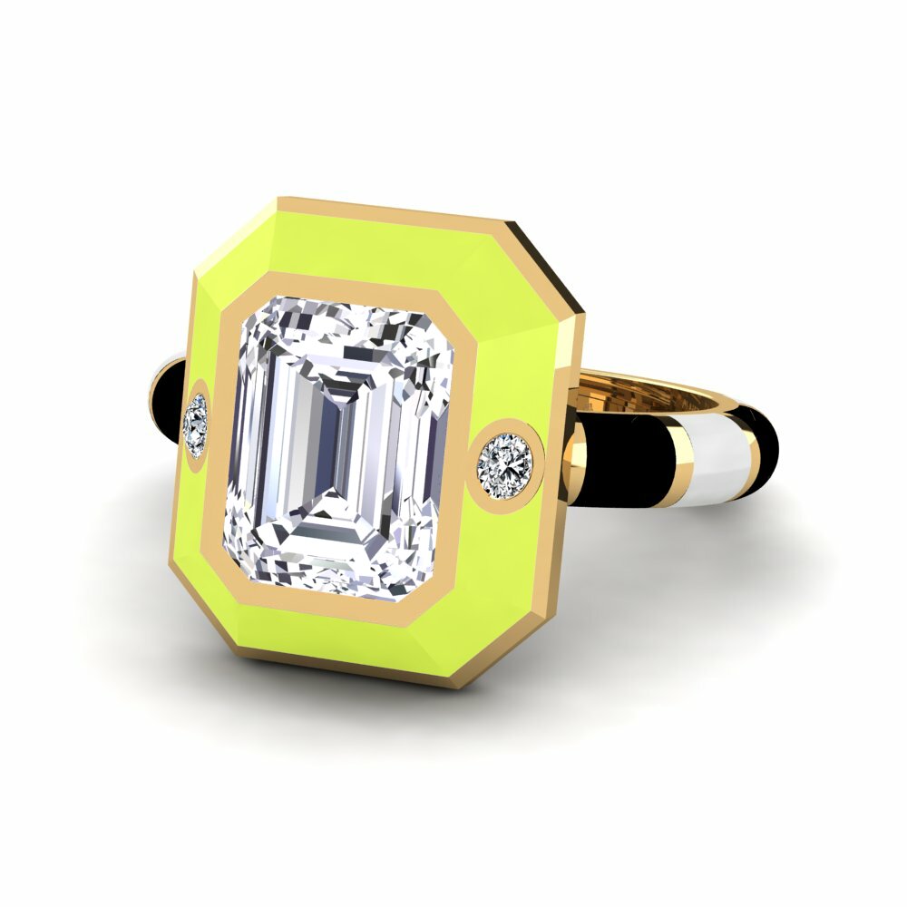Bagues de fiançailles Diamant Pierres latérales