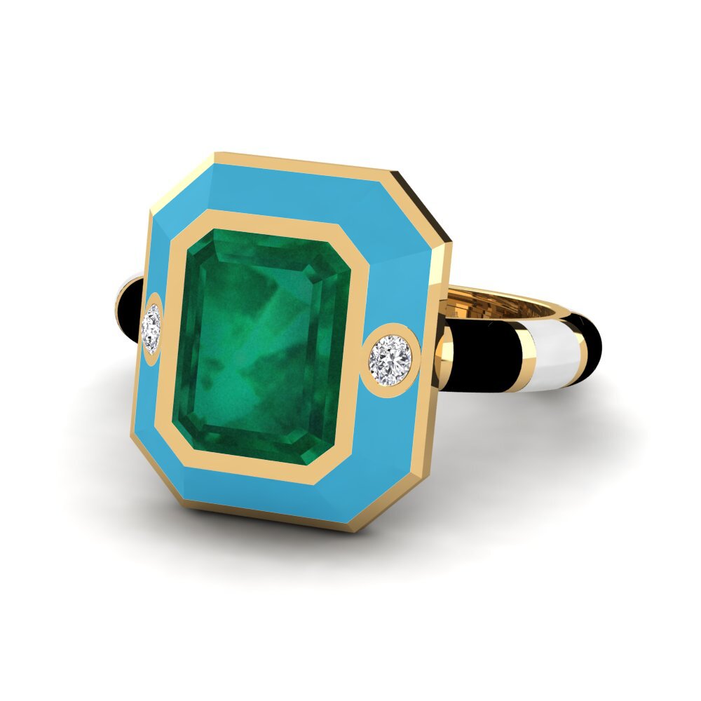 Smaragd Ring Dusj