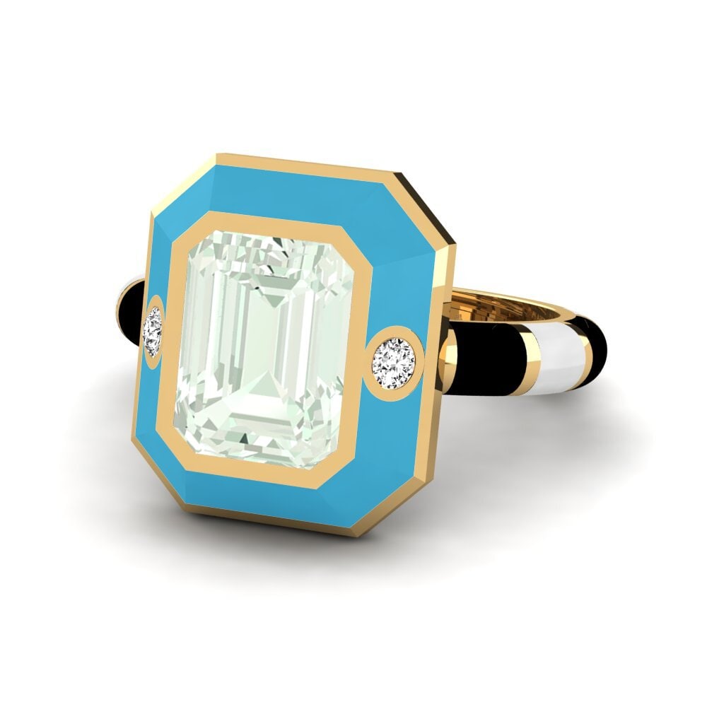 Grüner Amethyst Ring Dusj