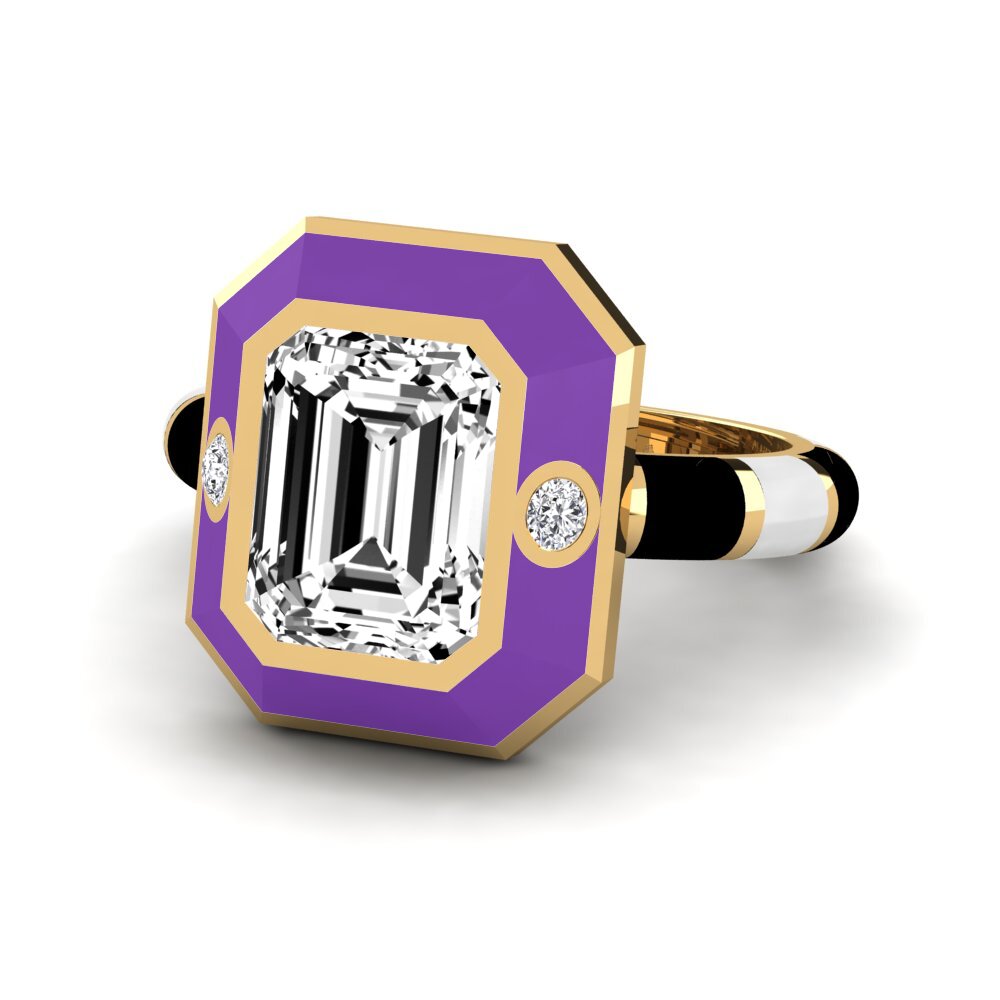 Moissanit Ring Dusj