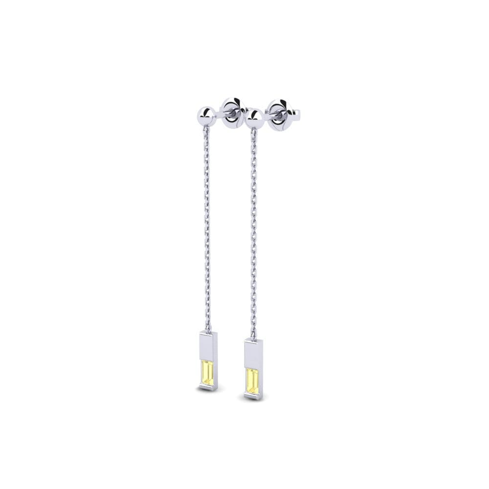 Yellow Sapphire Women's Earring Dusitter