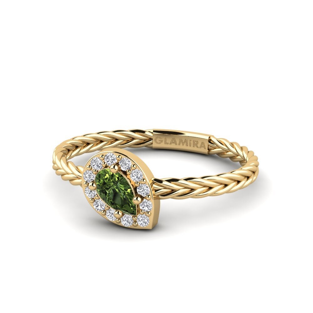 Green Sapphire Ring Dychannie