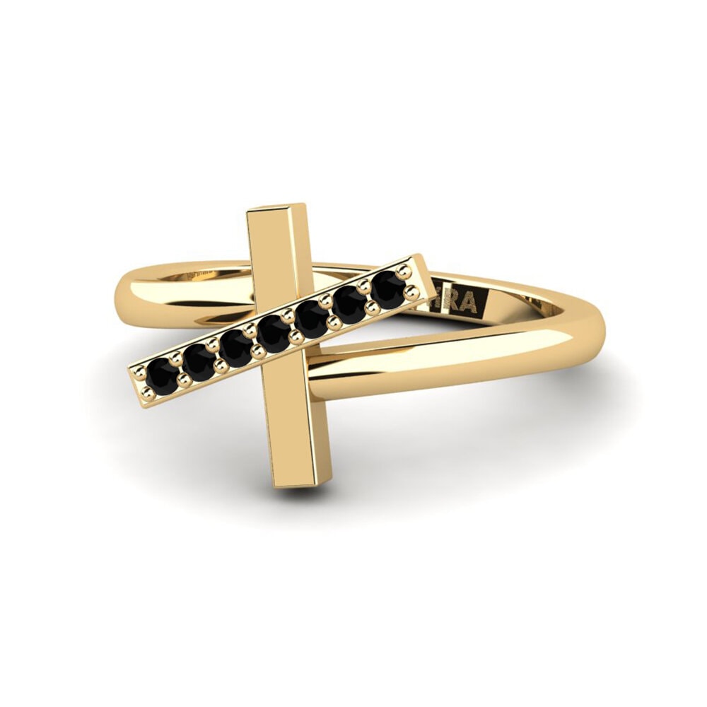 Diamante Negro Anillo Ealamai