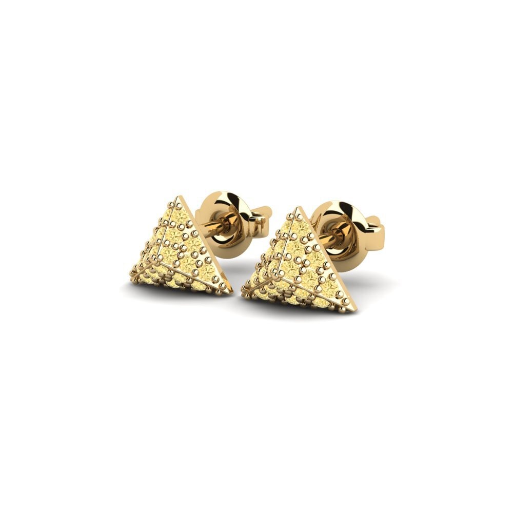 Gele Diamant Dames Oorbellen Ealing