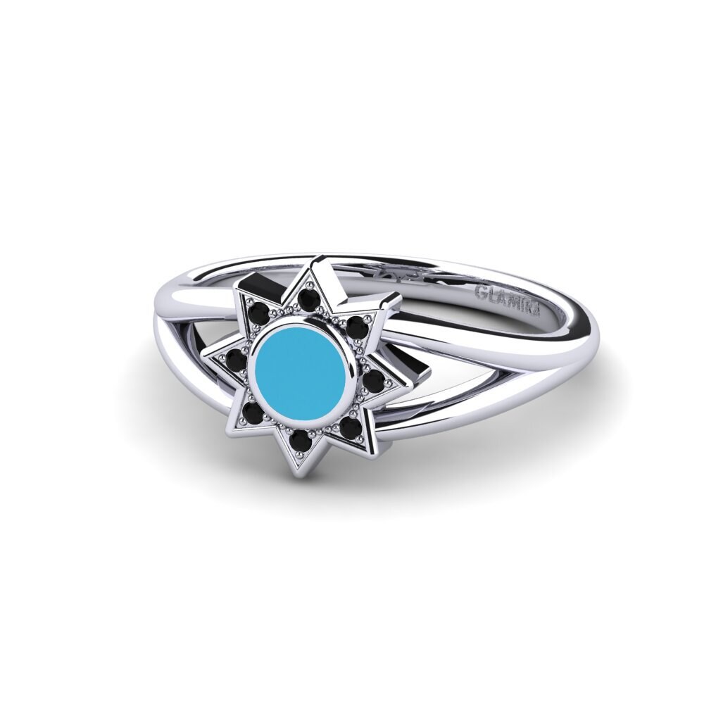 Schwarzer Diamant Ring Earner