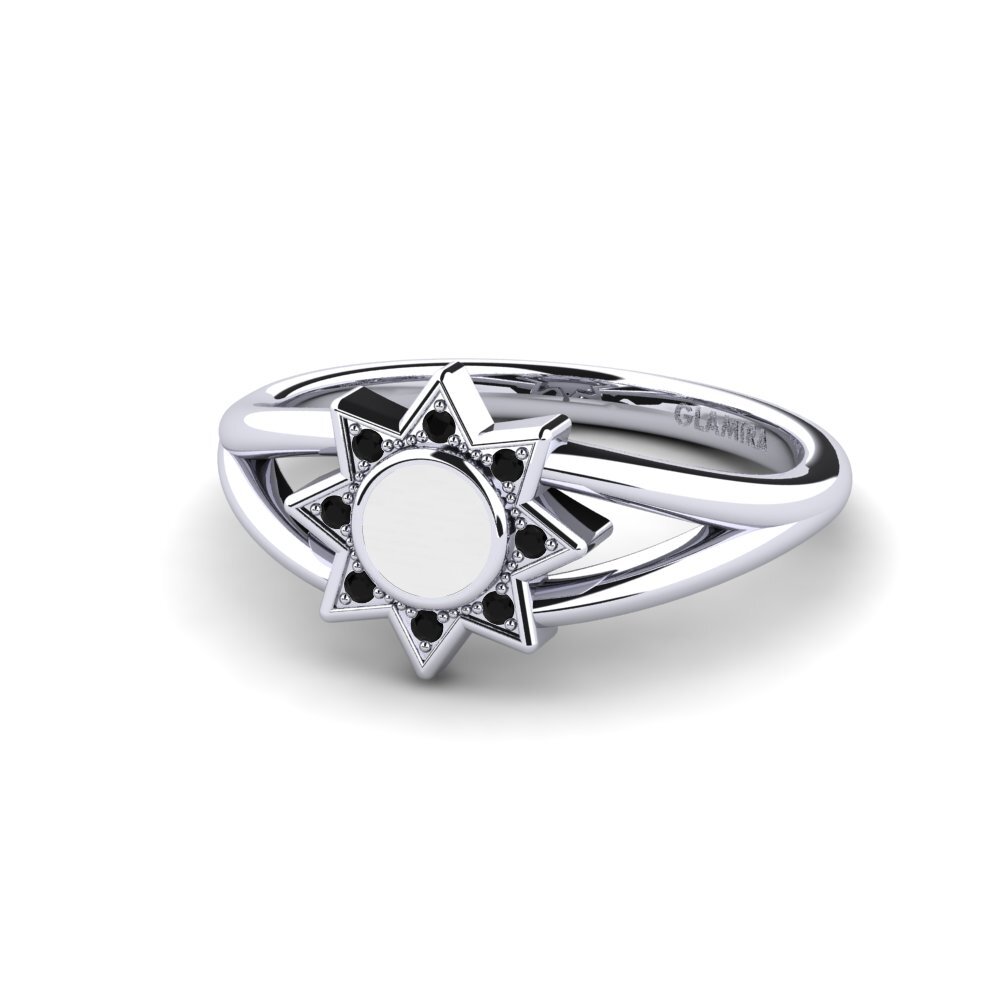 Schwarzer Diamant Ring Earner