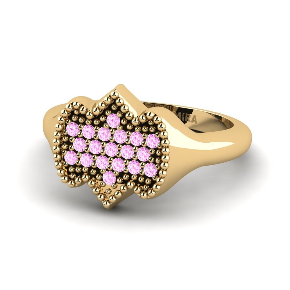 Rosa Saphir Pinker Ring Eastes