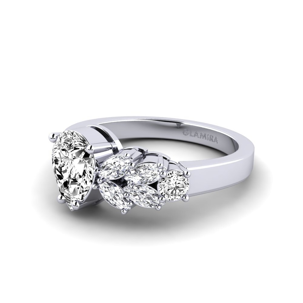 Moissanite SYLVIE Anel Ebly