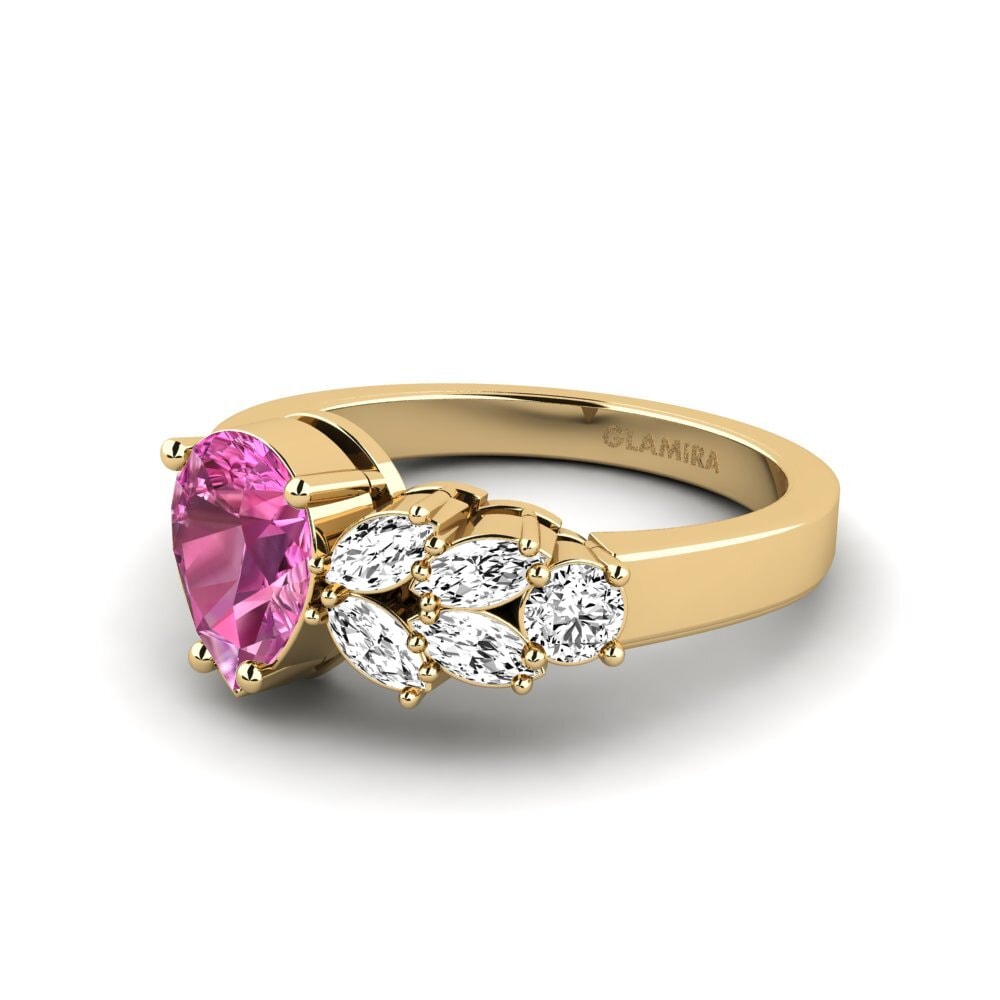 Topacio Rosa SYLVIE Anillo Ebly