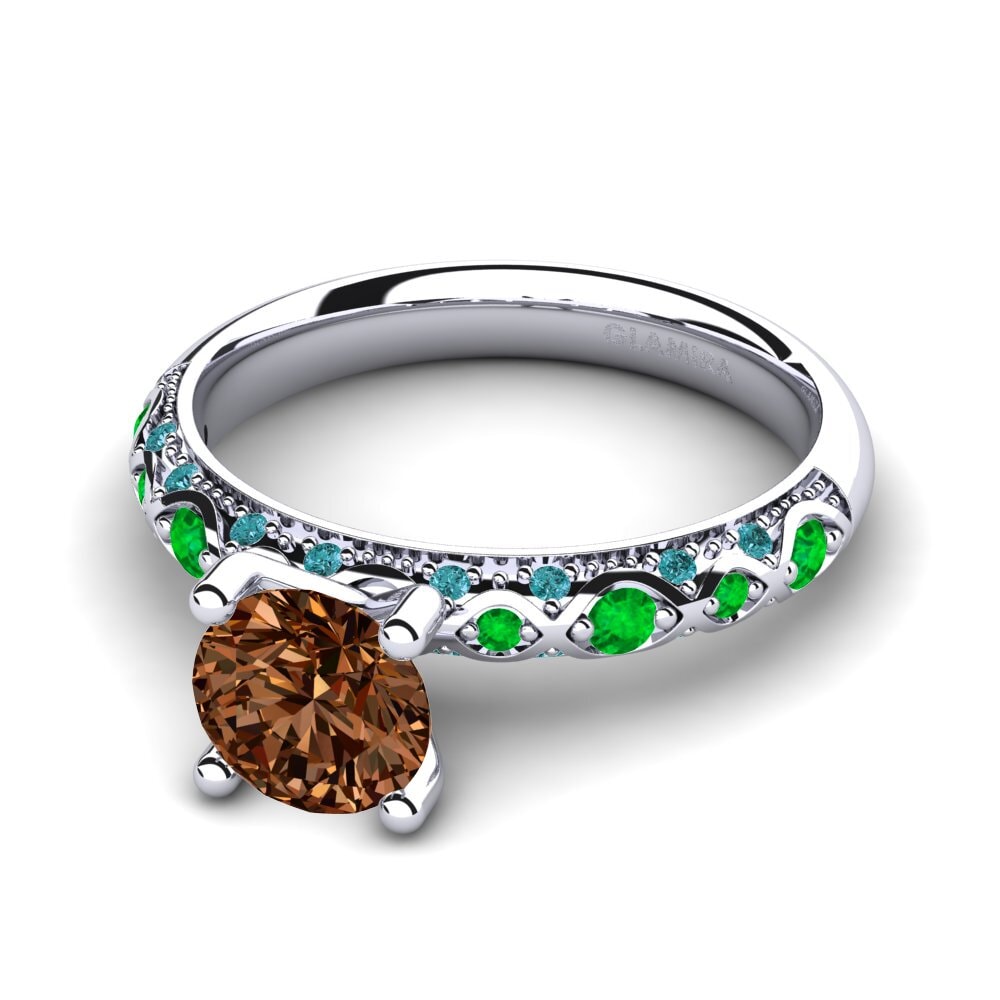 Brown Diamond Engagement Ring Ebonie