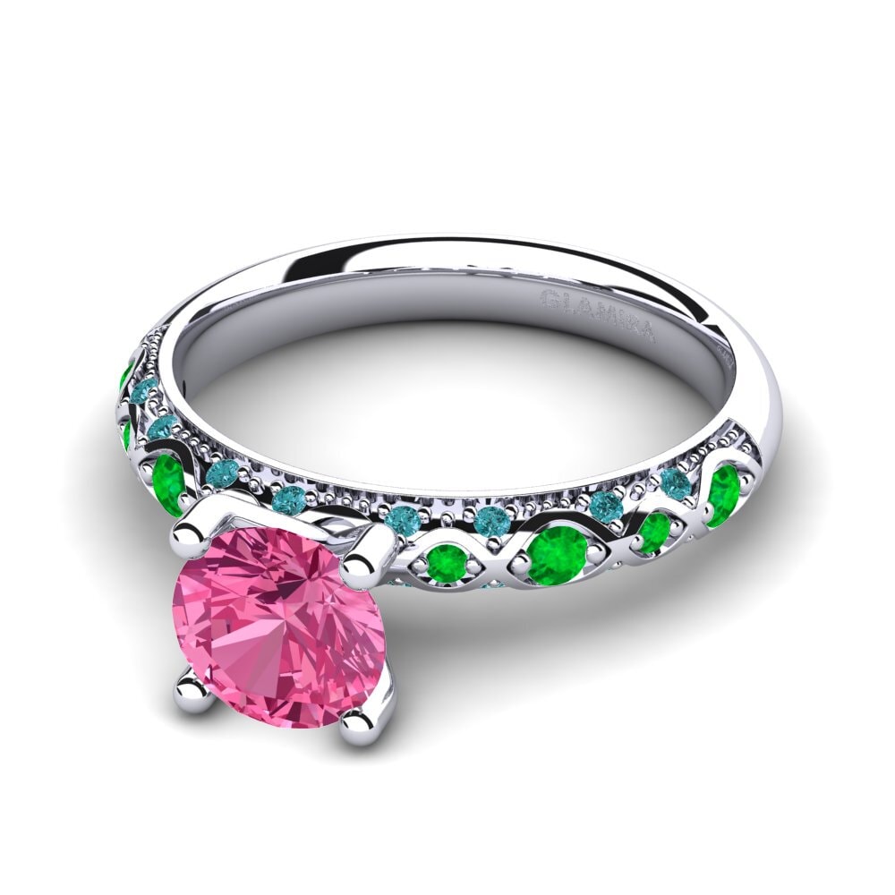 Pink Tourmaline Engagement Ring Ebonie