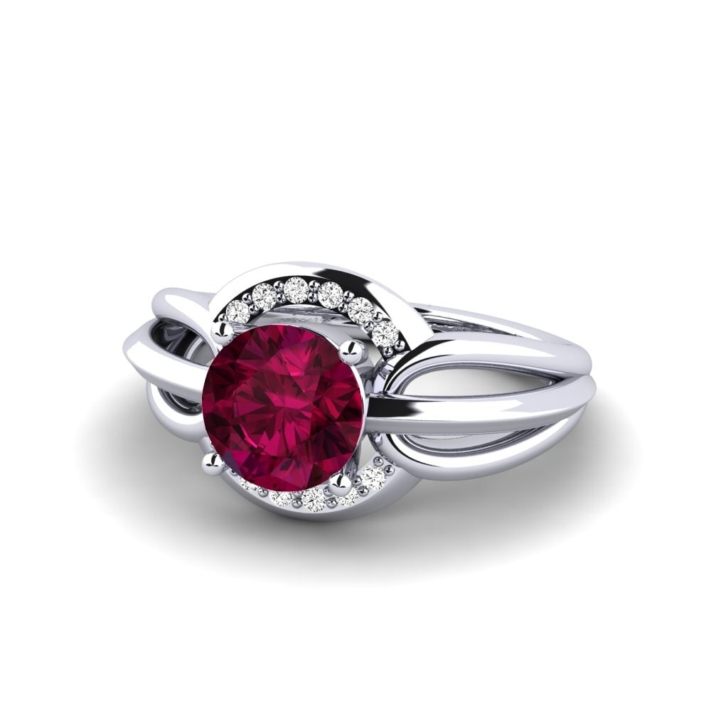 Rhodolite Garnet Women's Ring Ecgemd