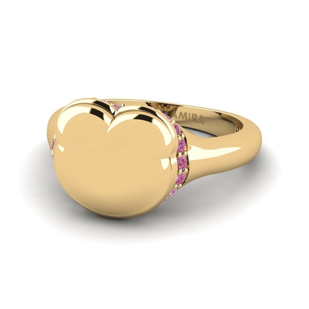 Granate Rhodolite Anillo meñique Echoroc