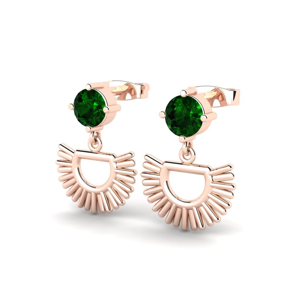 Turmalina verde Pendiente de mujer Eckman