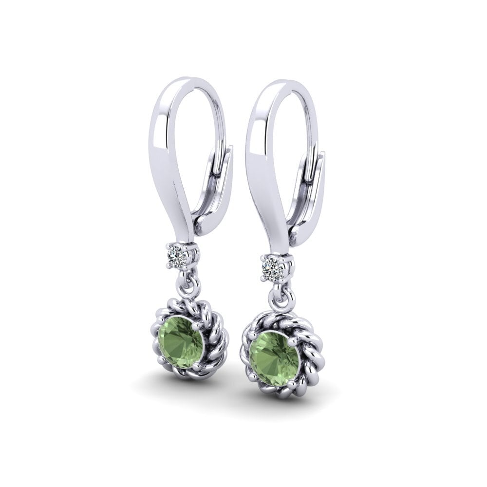 Green Sapphire Women's Earring Eclectic