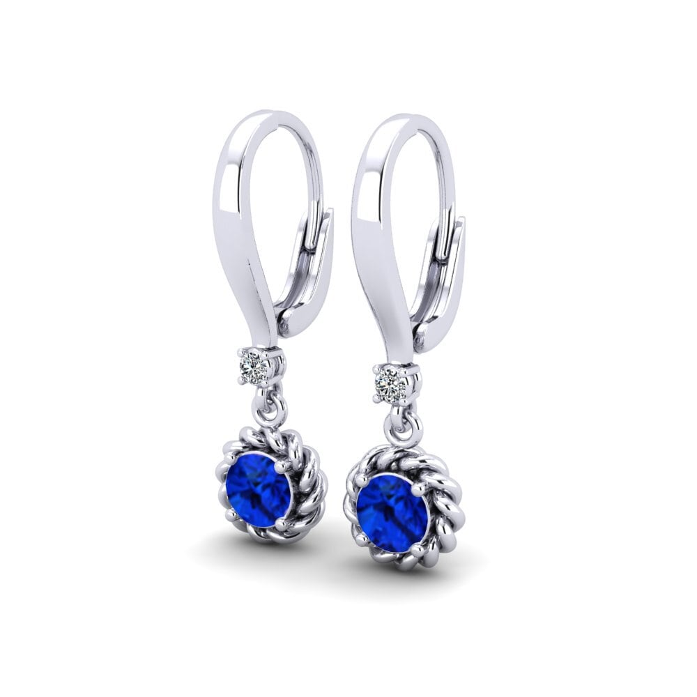 Đá Emerald (Đá nhân tạo) Bông tai nữ Eclectic