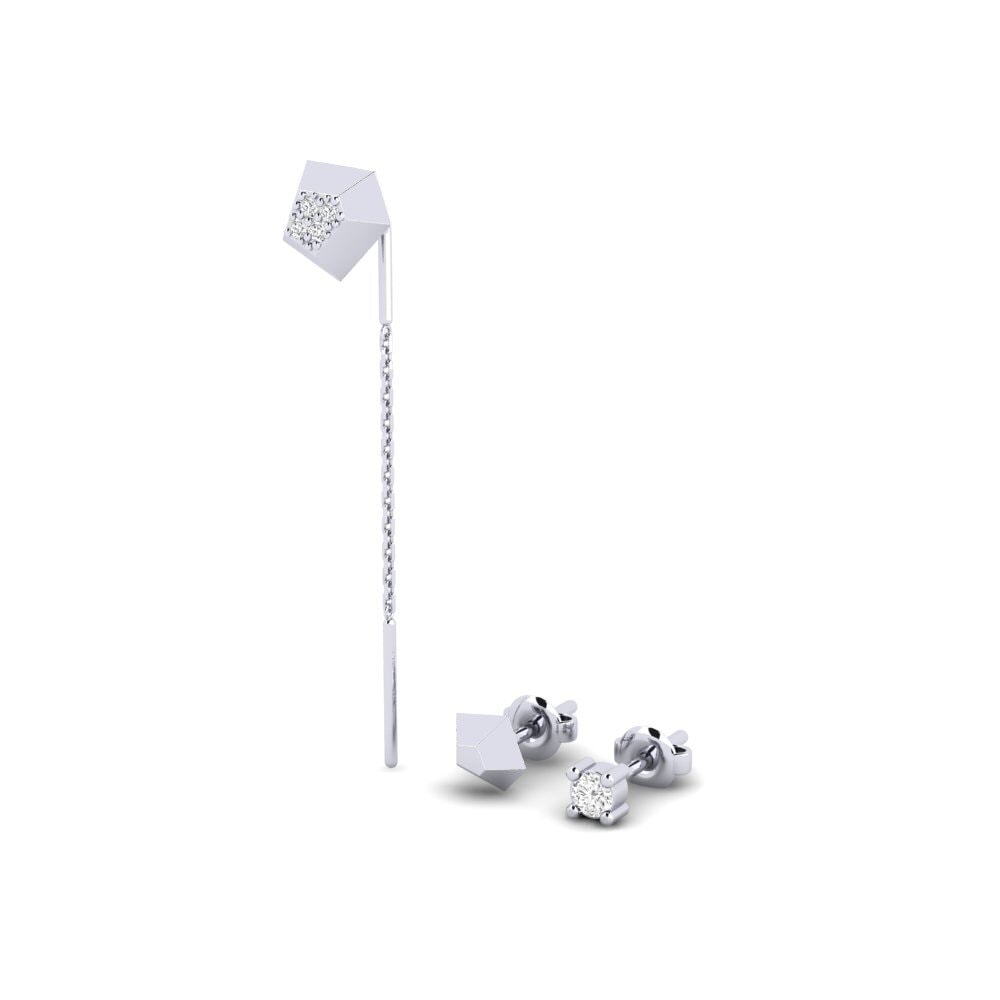Paladio 950 Pendiente de mujer Ecliptic - SET