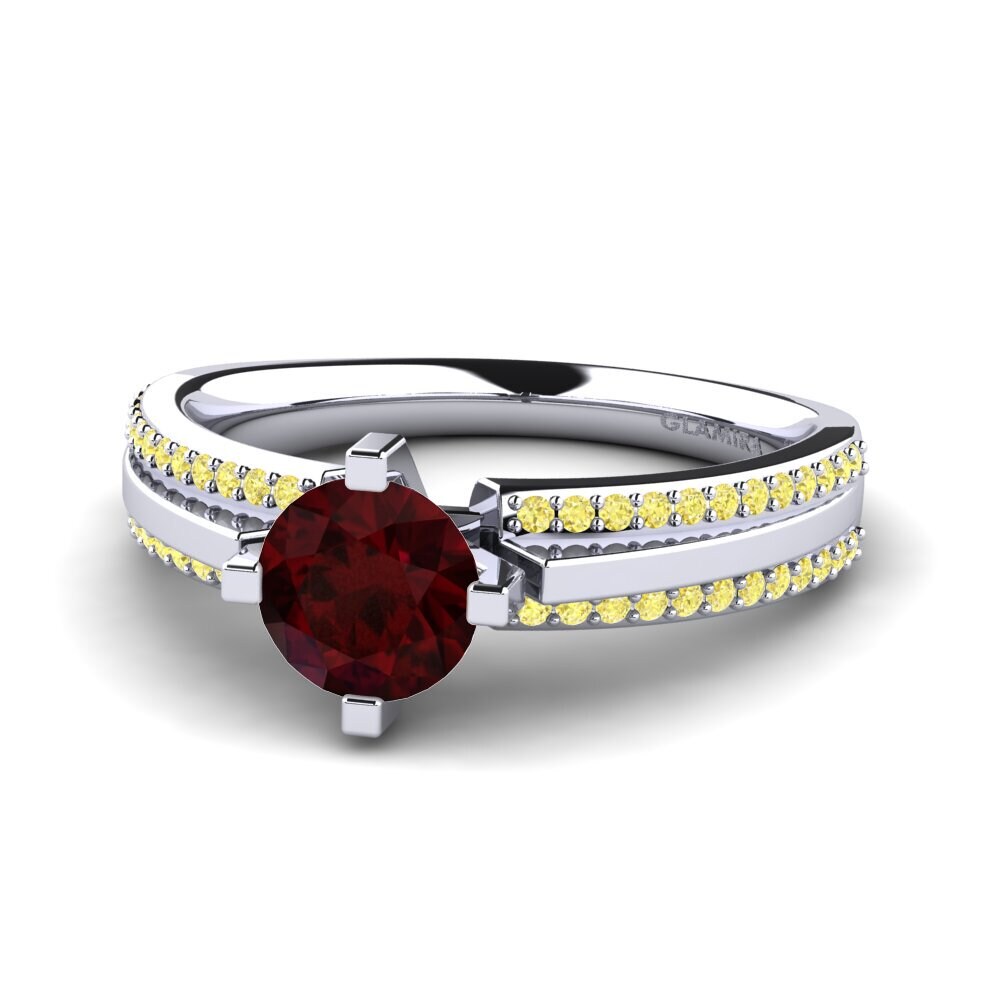 Garnet Engagement Ring Eddy
