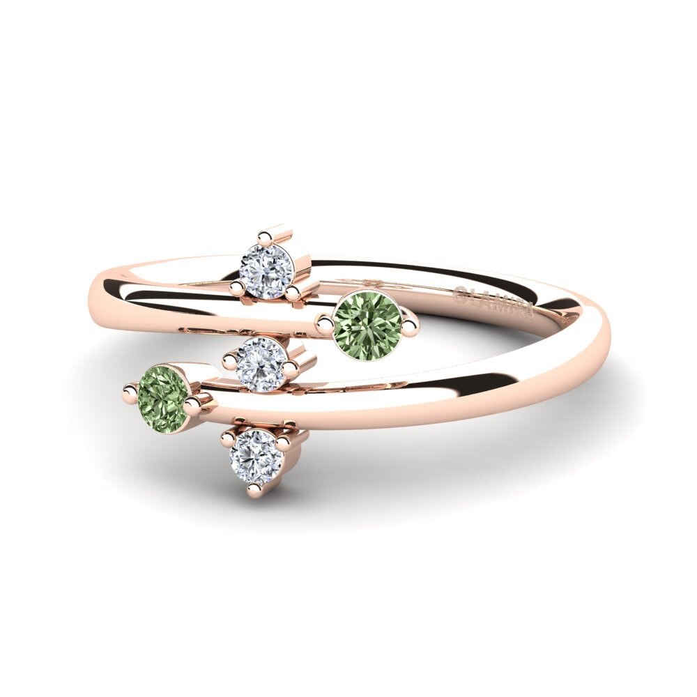 Green Diamond Ring Edelle
