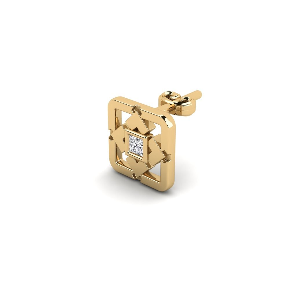 Princesa Diamante Pendiente para hombre Edhend