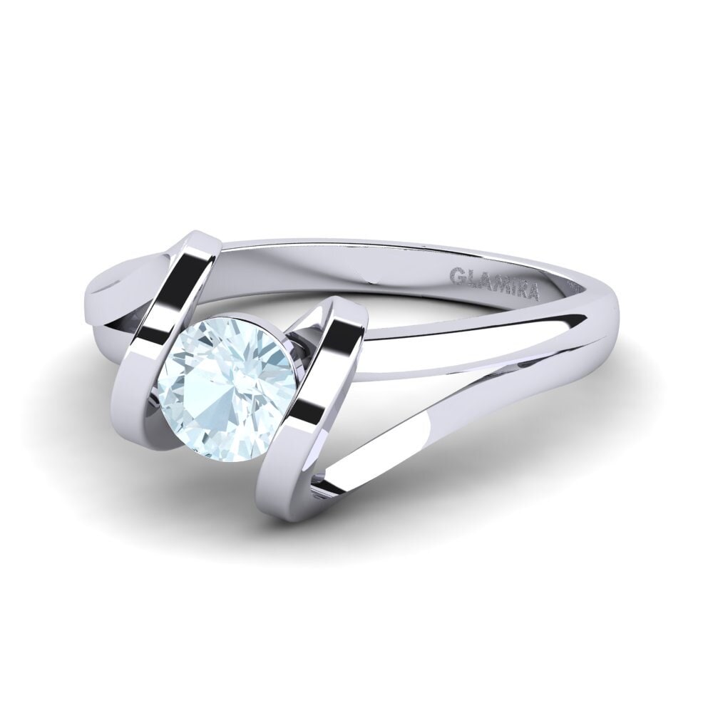 Aguamarina Anillo de compromiso Editta