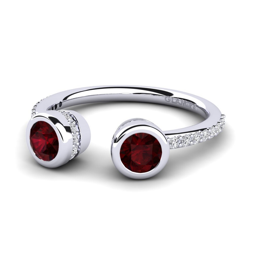 Garnet Engagement Ring Edlinna