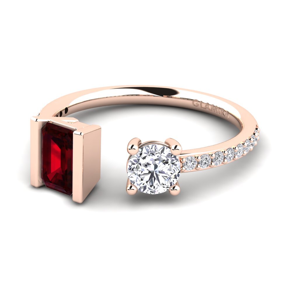 Garnet Engagement Ring Edrea