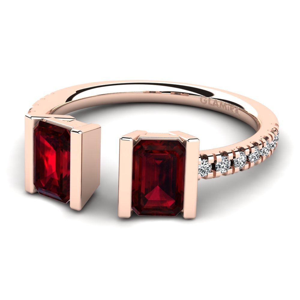 Garnet Engagement Ring Edwardina