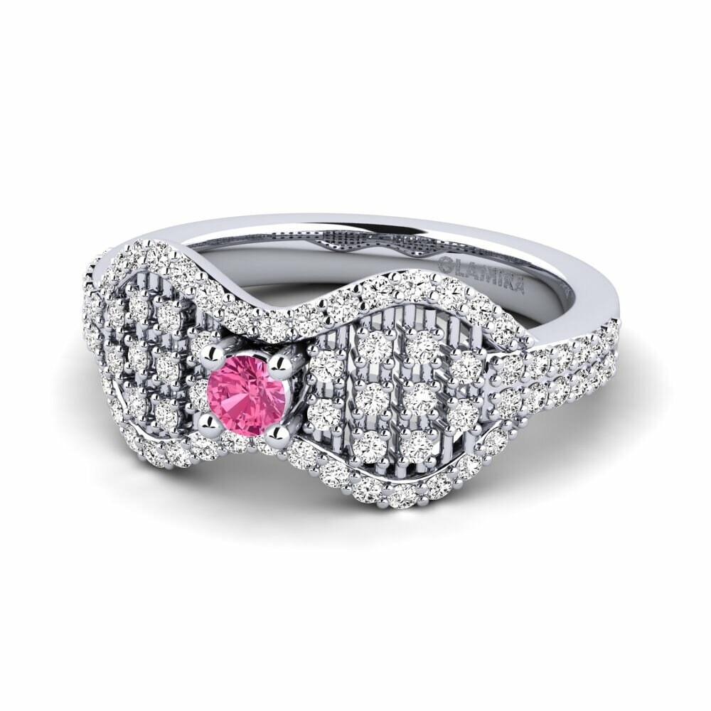 Turmalina rosa Anillo Eeltul
