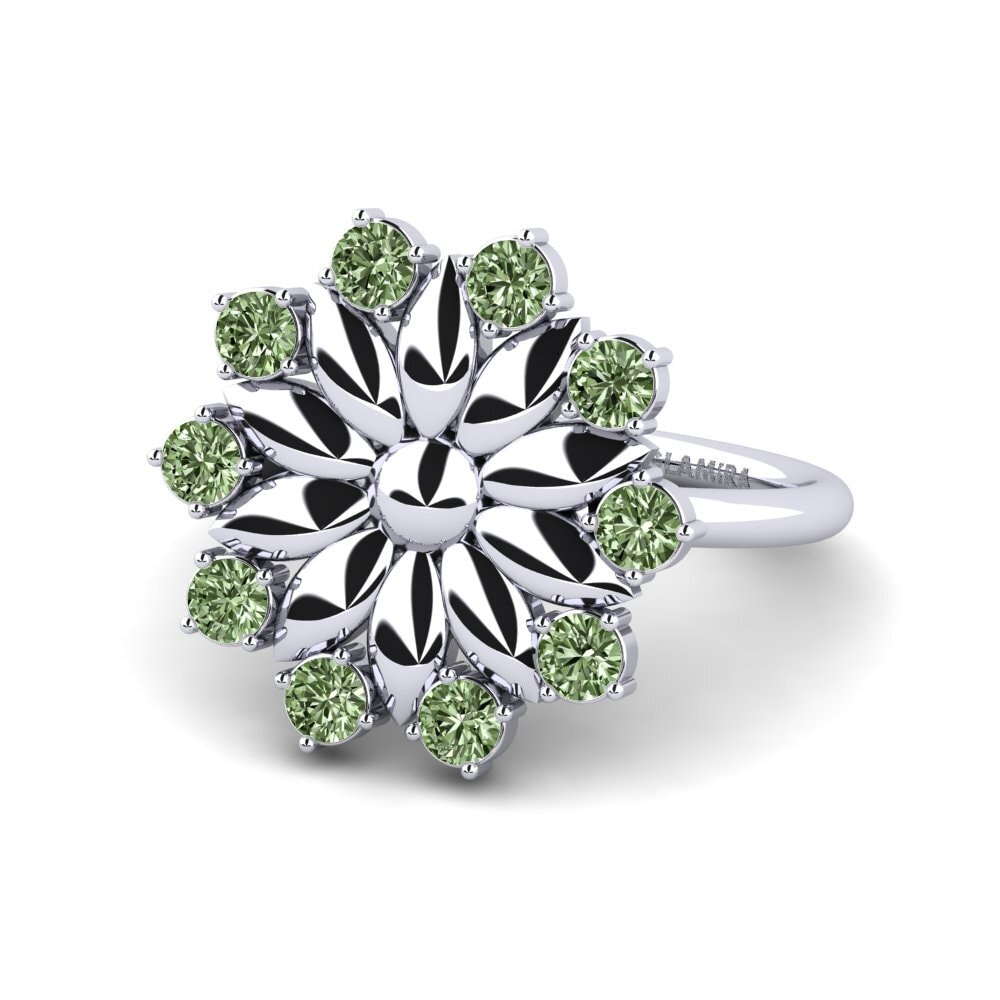 Diamante Verde Anillo Effroiye