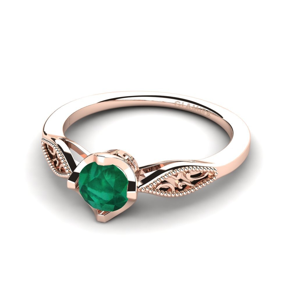 Emerald Engagement Ring Eglantine