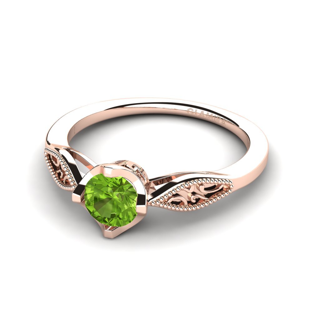 Peridot Engagement Ring Eglantine