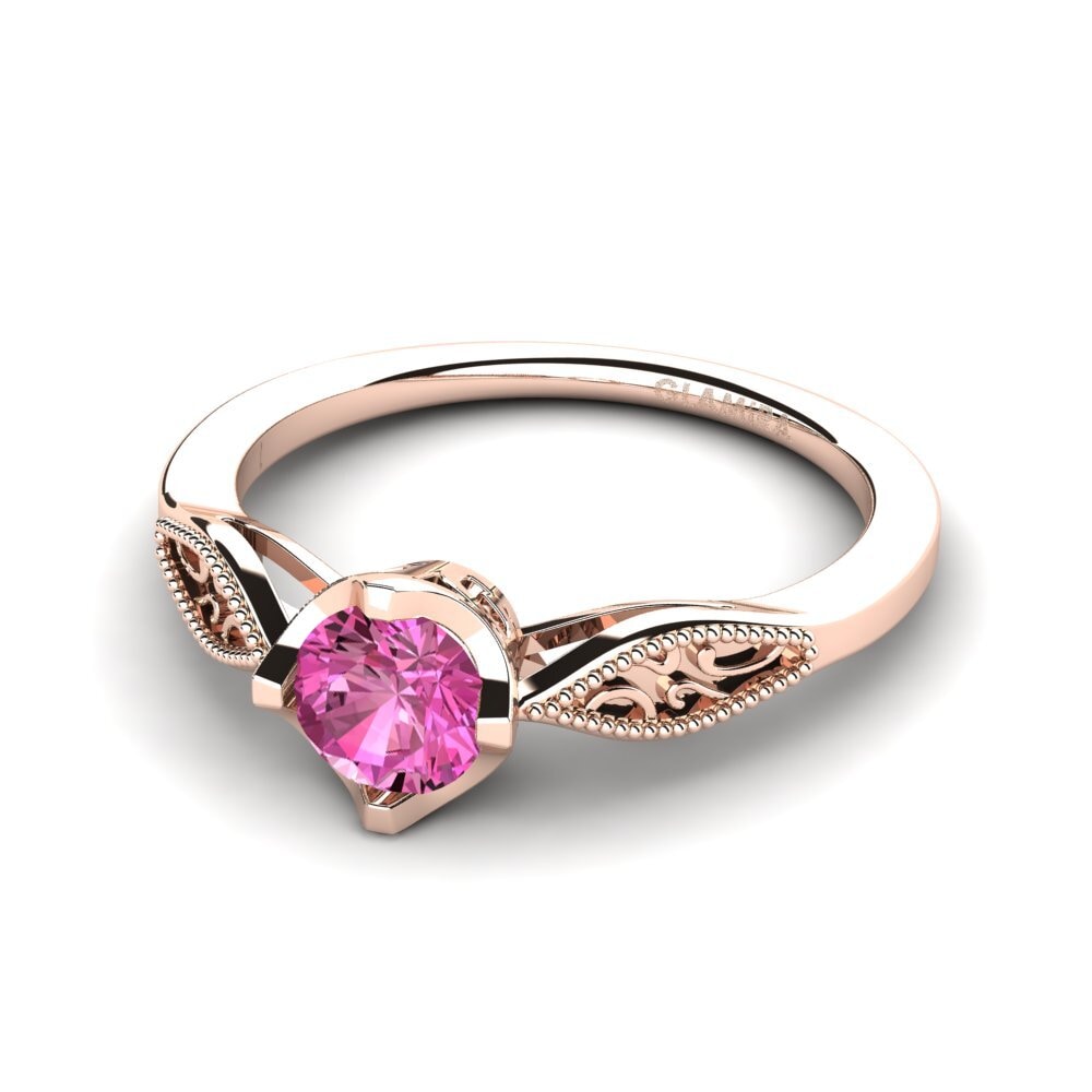 Topacio Rosa Anillo de compromiso Eglantine