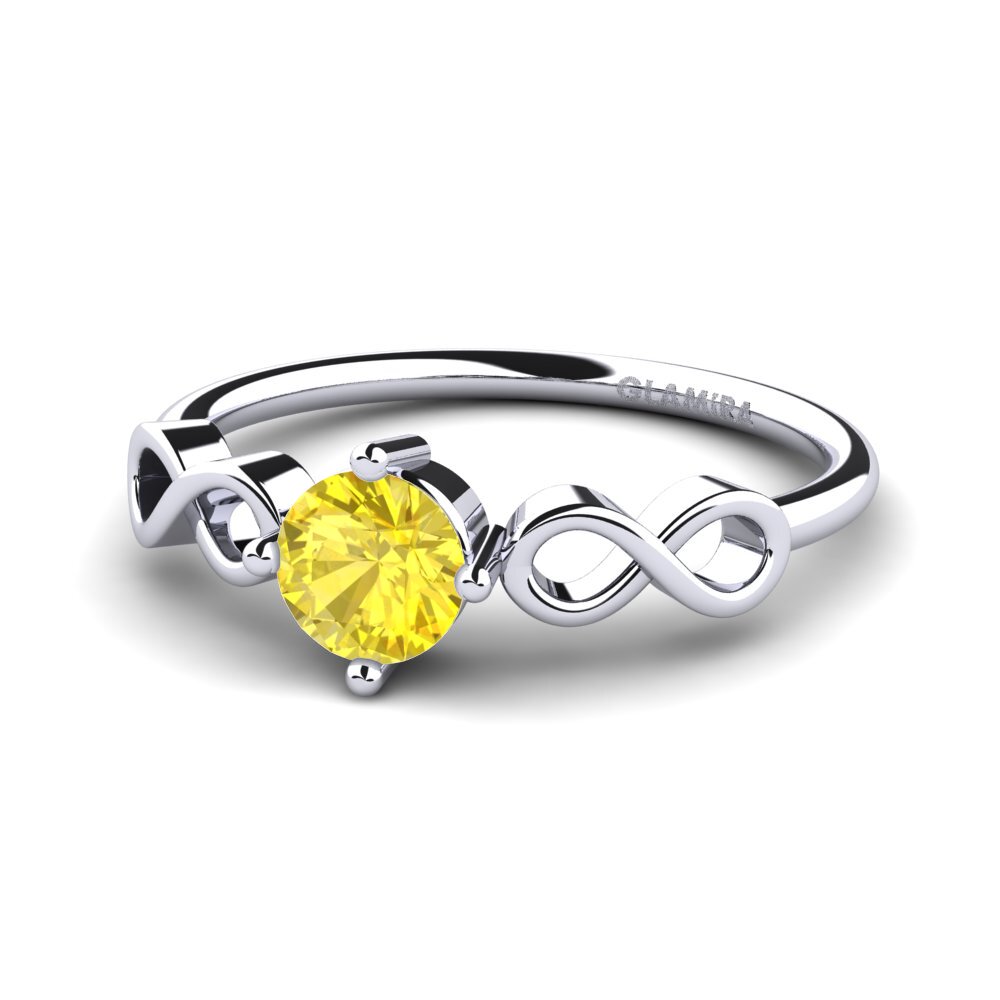 Zaffiro Giallo Anello da donna Ehtel