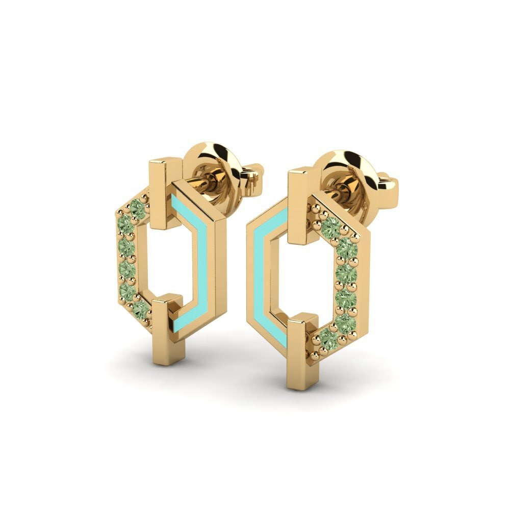 Green Diamond Women's Earring Eiche