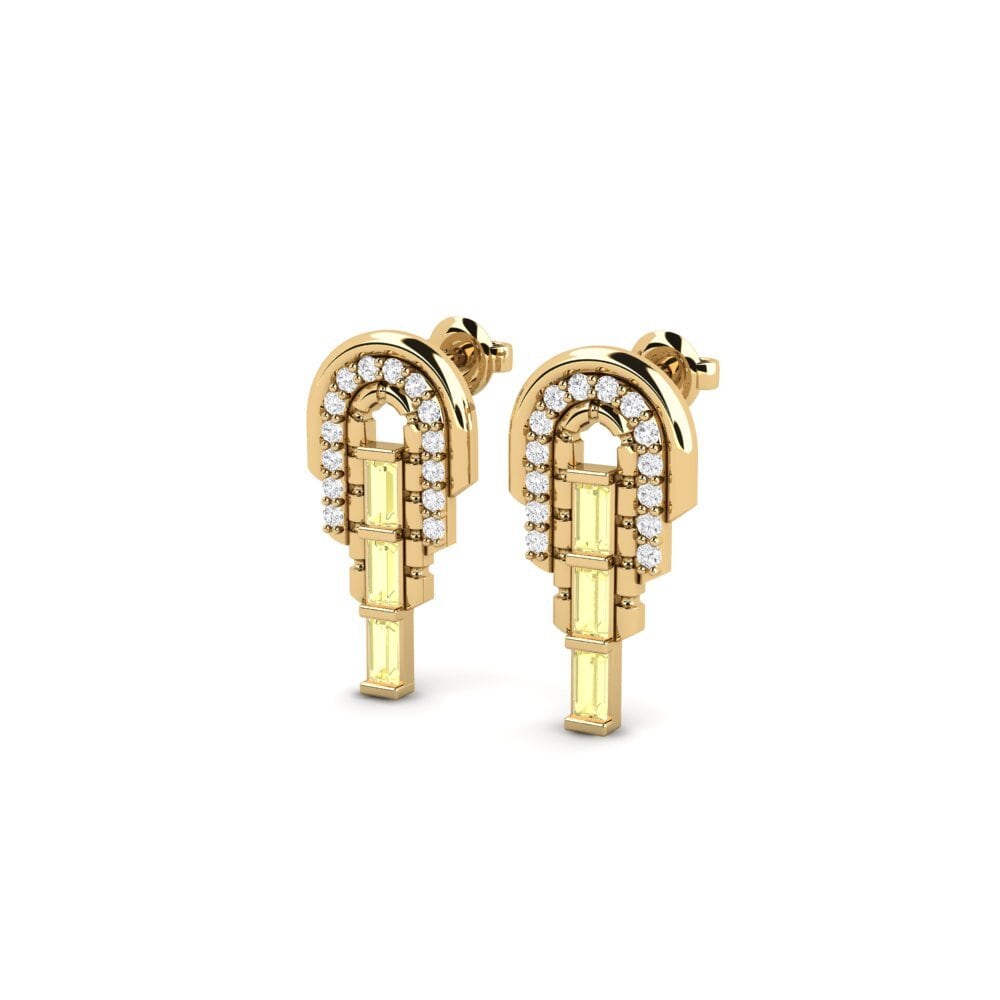 Yellow Sapphire Women's Earring Eichel
