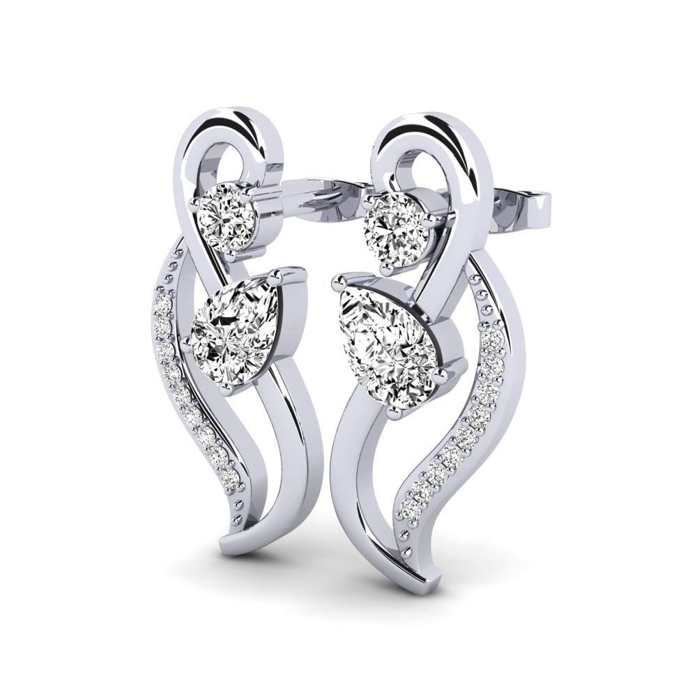 Pear Moissanite Women's Earring Eider