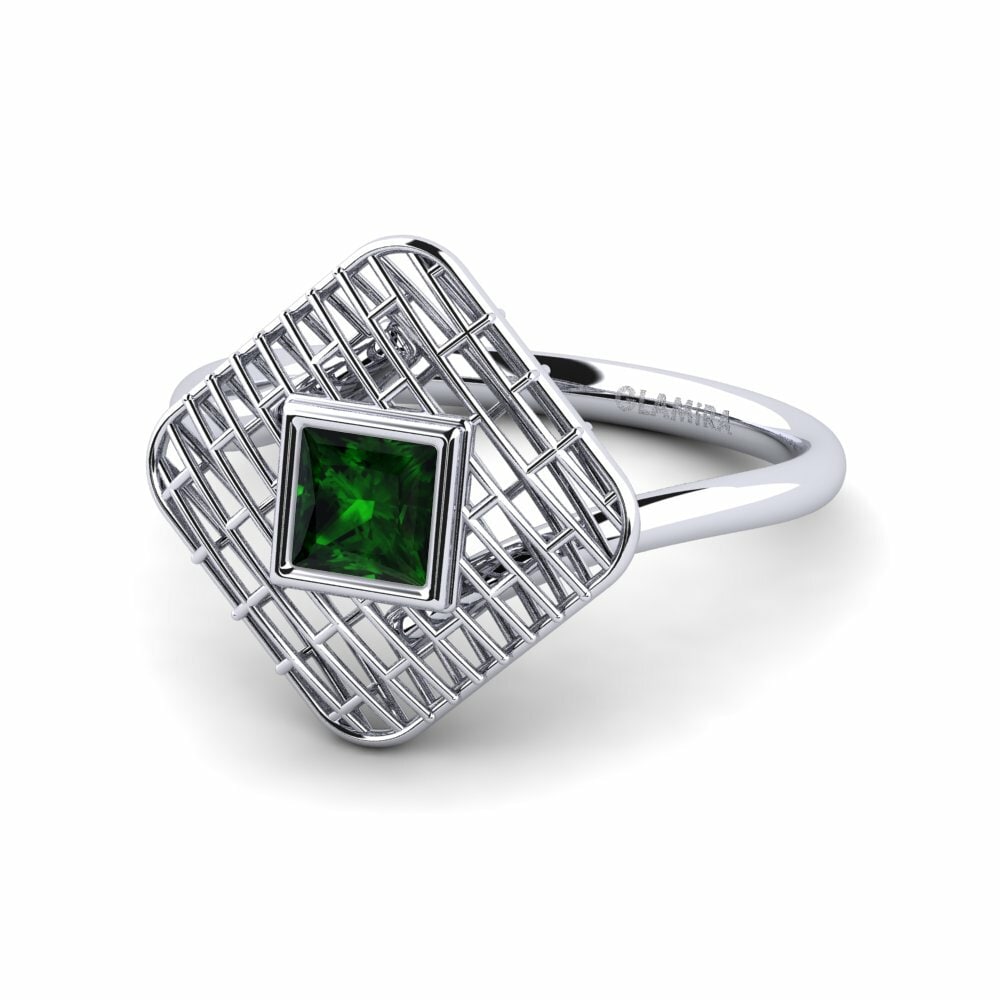 Turmalina verde Anillo Eigoloen