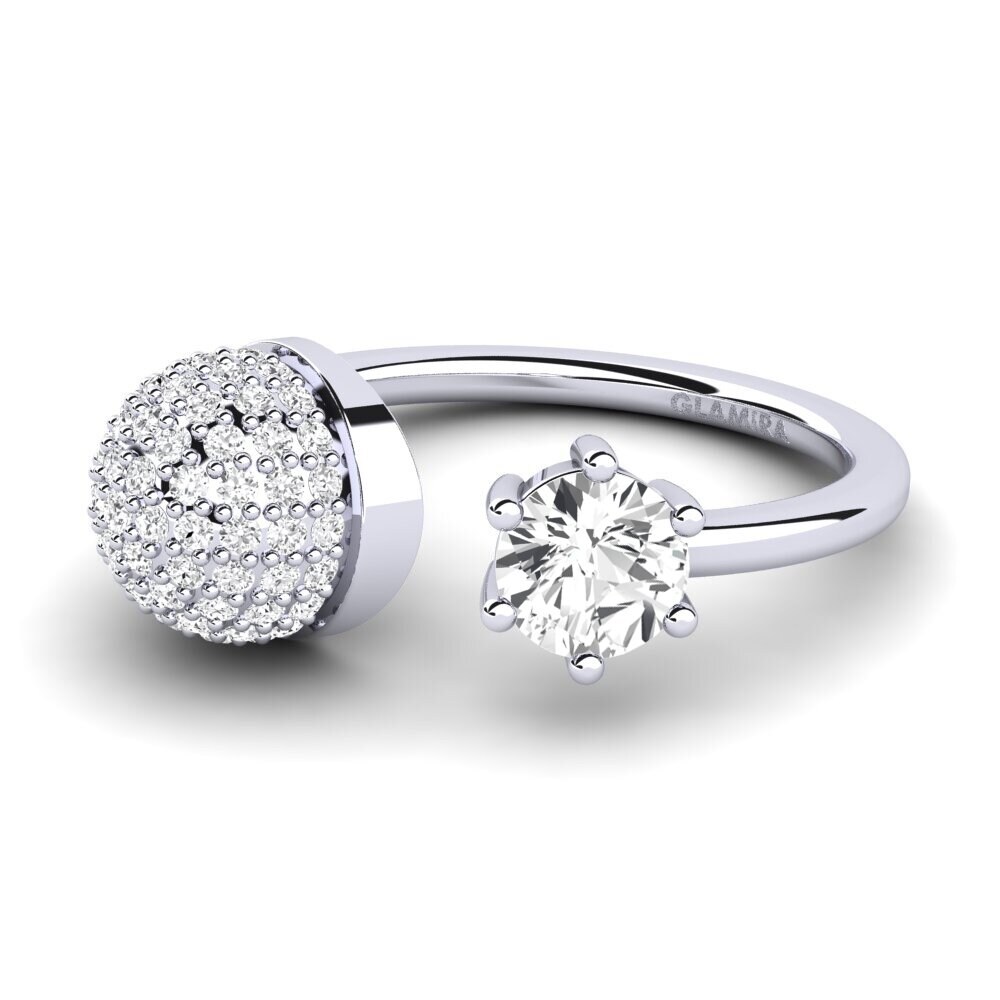 White sapphire Ring Eilona