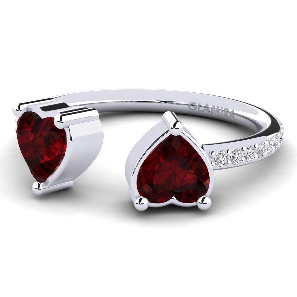 Garnet Engagement Ring Eionia